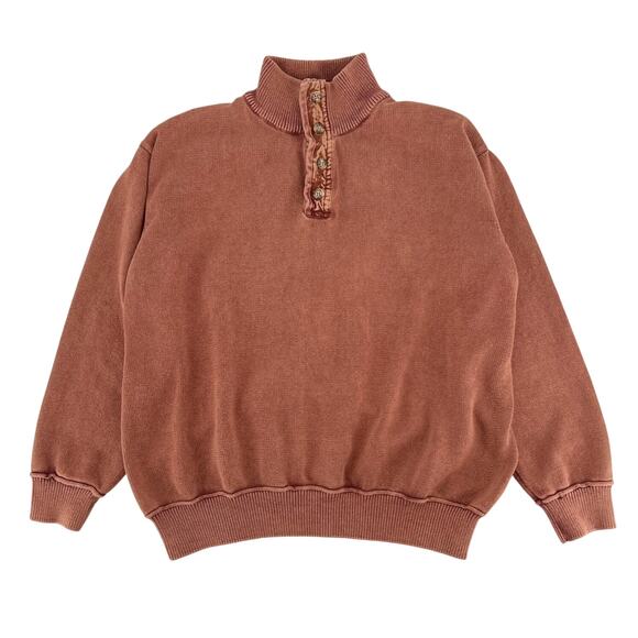 Cabela’s mock neck henley sweater - Picture 4 of 9